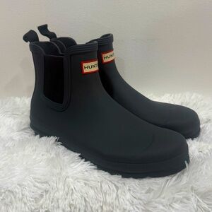 Hunter Original Chelsea Matte Ankle Rain Boots Women’s 11 Black EU 43 UK 9